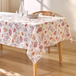 Tafellaken En Tafelloper<Blancheporte Vlekkenwerend tafellaken met bloemenmotief wit / rood