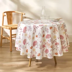 Tafellaken En Tafelloper<Blancheporte Vlekkenwerend tafellaken met bloemenmotief wit / rood