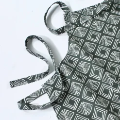 Schorten<Blancheporte Vlekwerende schort met geometrische print kaki / wit
