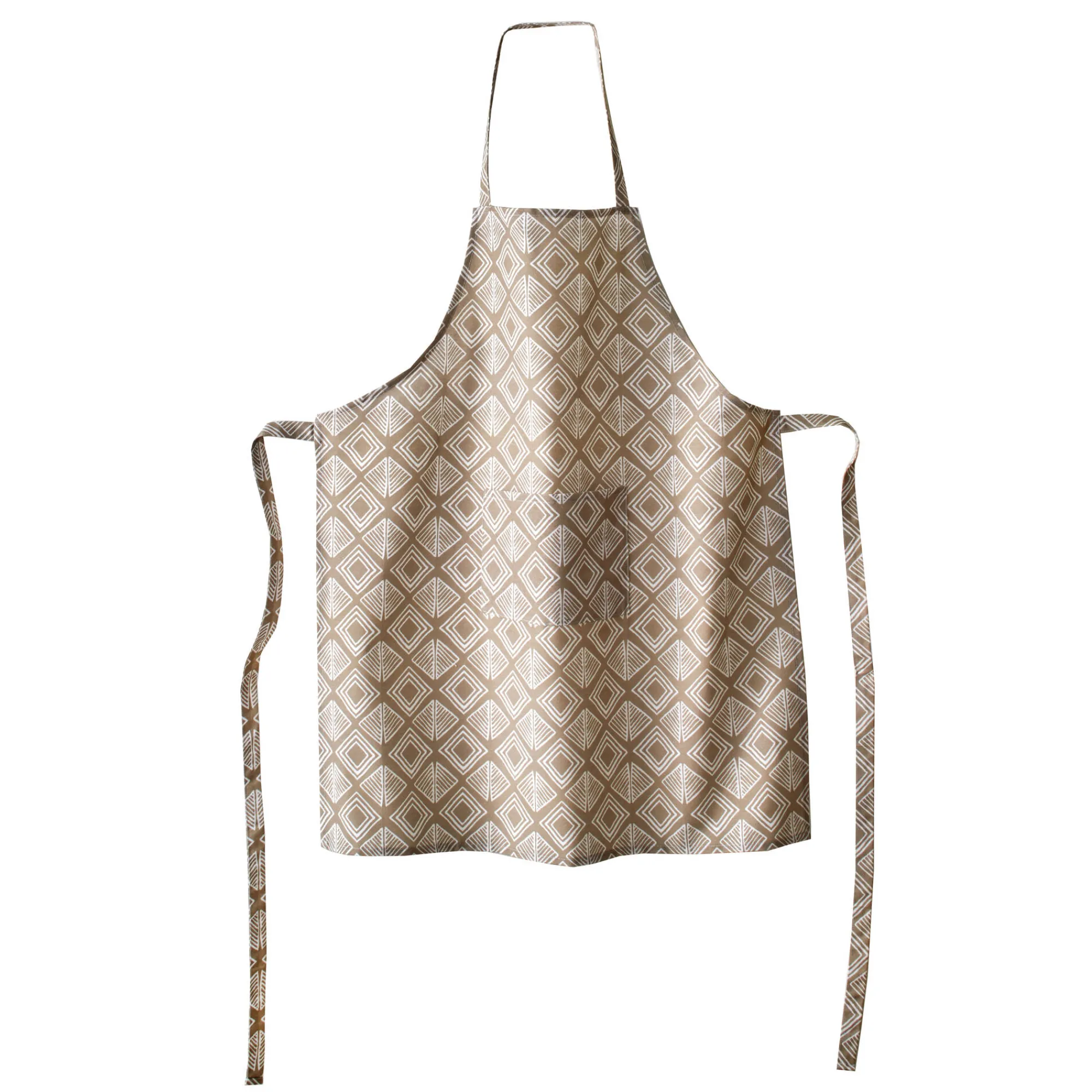 Schorten<Blancheporte Vlekwerende schort met geometrische print beige / wit