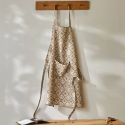 Schorten<Blancheporte Vlekwerende schort met geometrische print beige / wit