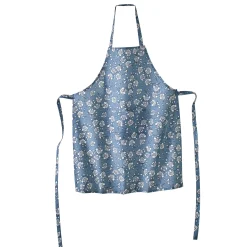 Schorten<Blancheporte Vlekwerende schort met Indiase bloemenprint jeansblauw / wit