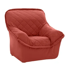 Zitbankhoes<Blancheporte Voorgevormde, gematelasseerde hoes - fauteuils en zitbanken terracotta