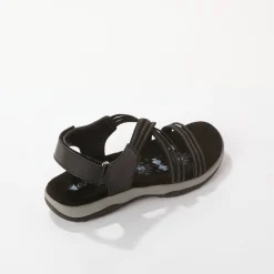 Sandalen En Espadrilles|Schoenen<Blancheporte Wandelsandalen met elastische scratchriempjes zwart