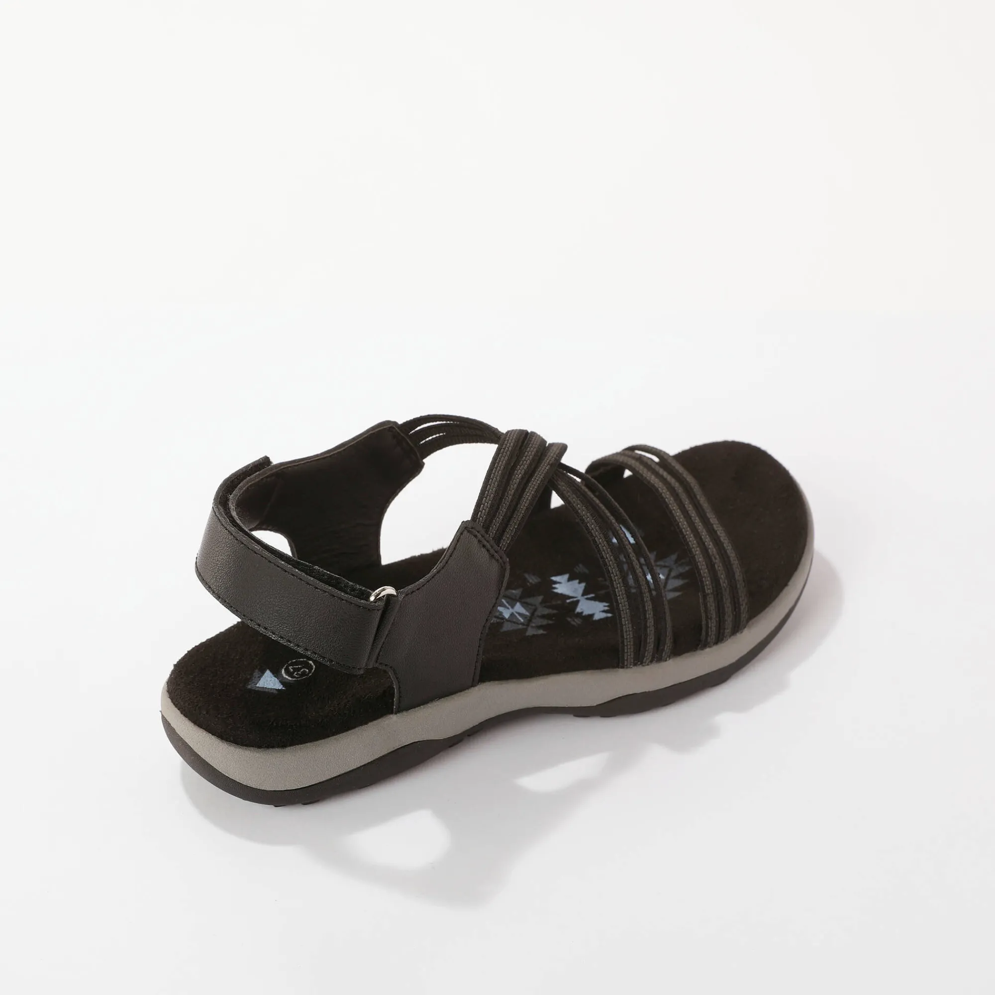 Sandalen En Espadrilles|Schoenen<Blancheporte Wandelsandalen met elastische scratchriempjes zwart
