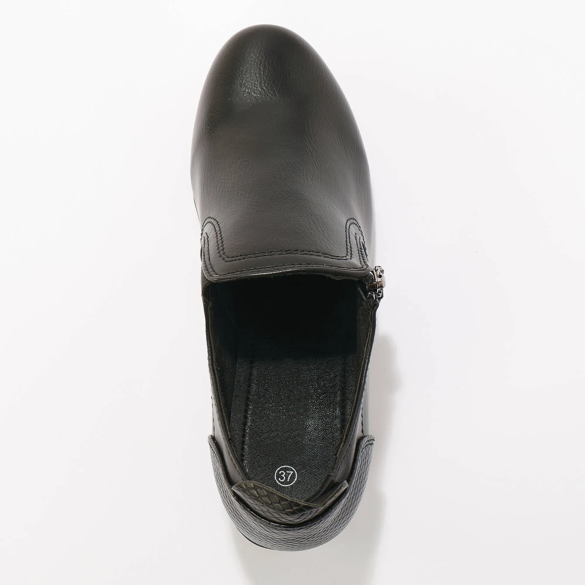 Derby's En Mocassins|Schoenen<Blancheporte Wandelschoenen met rits - comfortabele breedte zwart