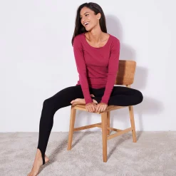 Thermisch Ondergoed<Blancheporte Warme legging met elastiek zwart