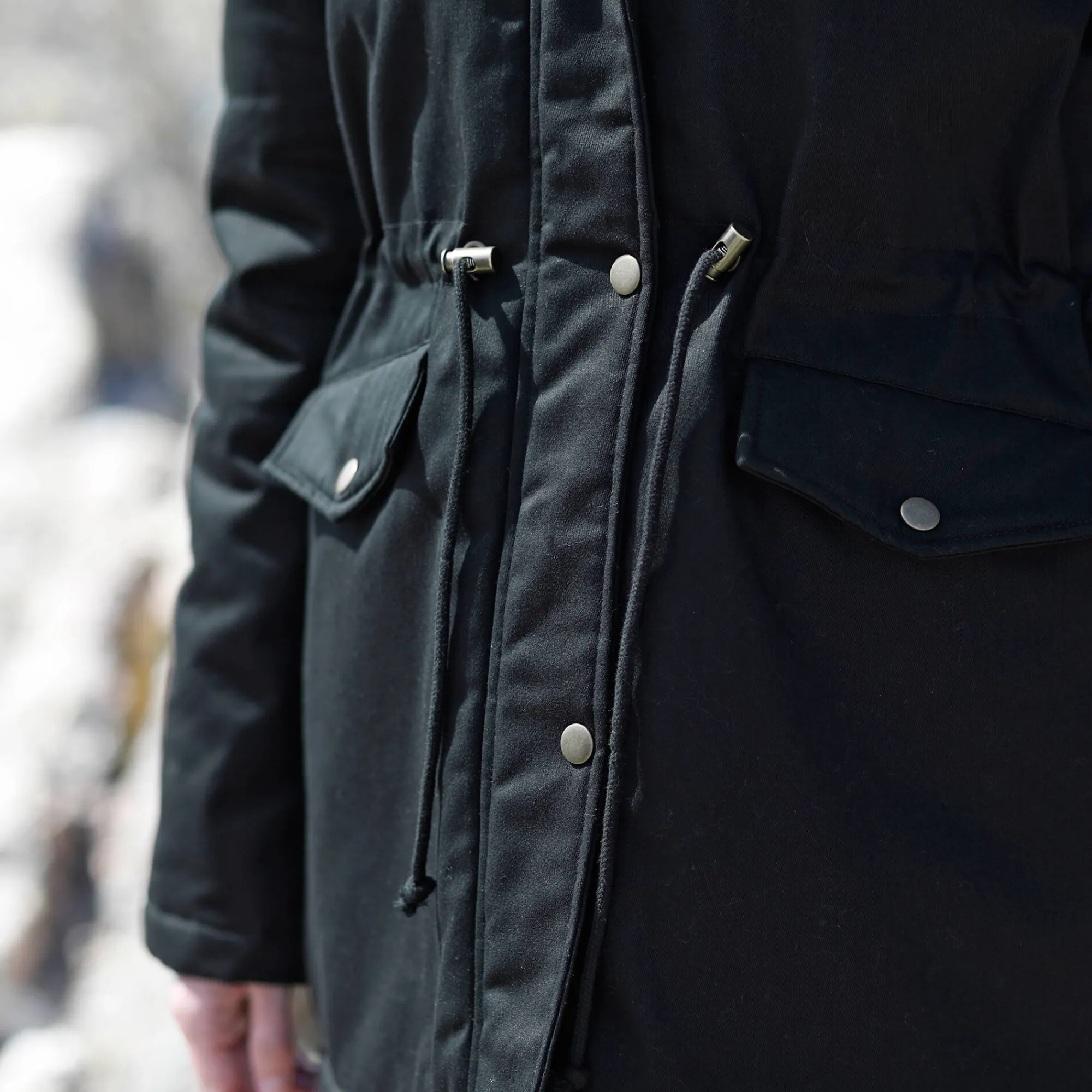 Parka En Donsjas<Blancheporte Waterafstotende parka met fleecevoering zwart