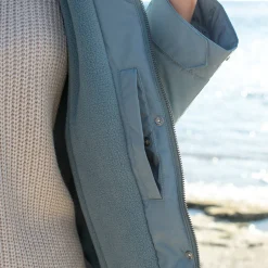 Parka En Donsjas<Blancheporte Waterdichte parka met rits en kap grijsgroen