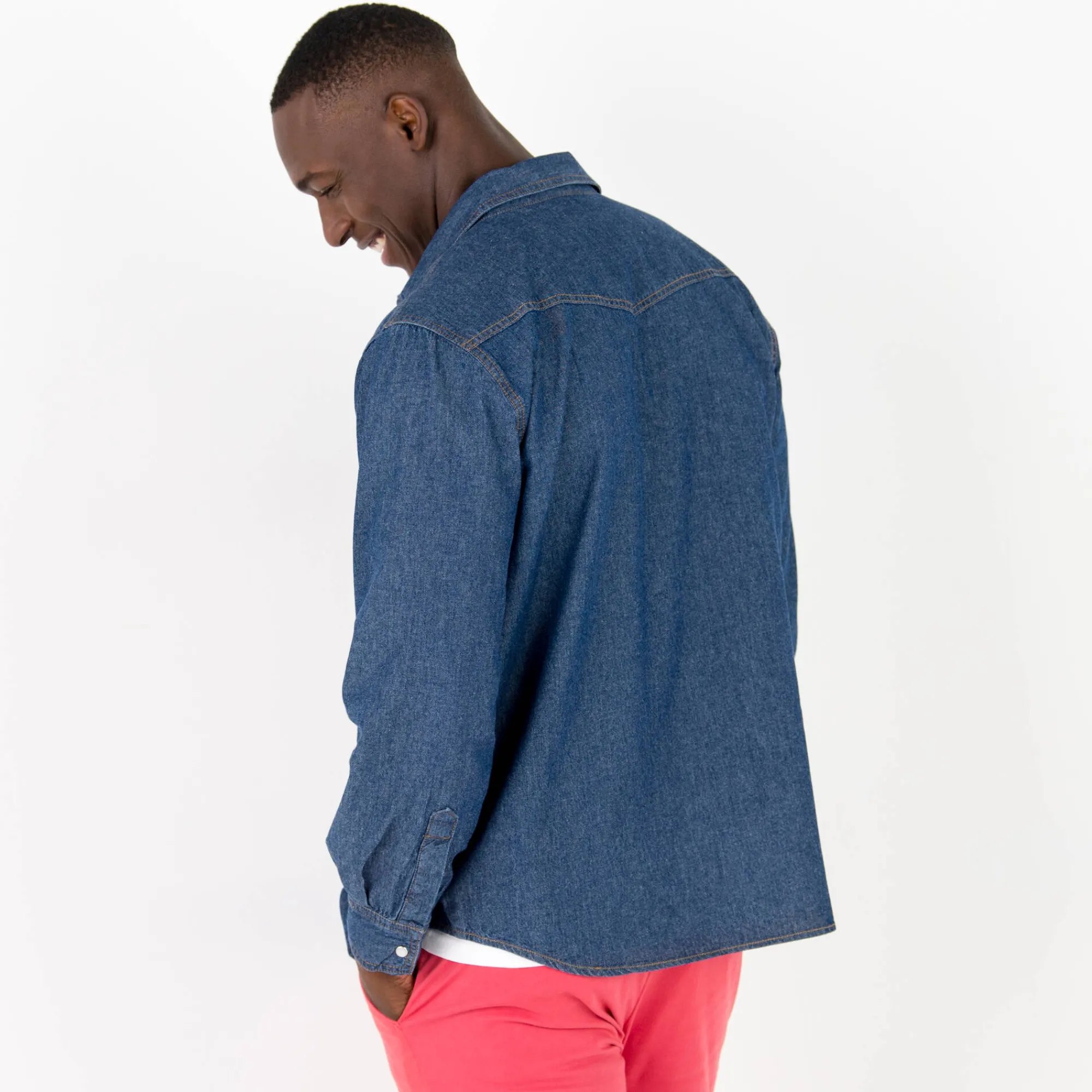 T-Shirt, Hemd En Polo<Blancheporte Western' hemd in jeans stone