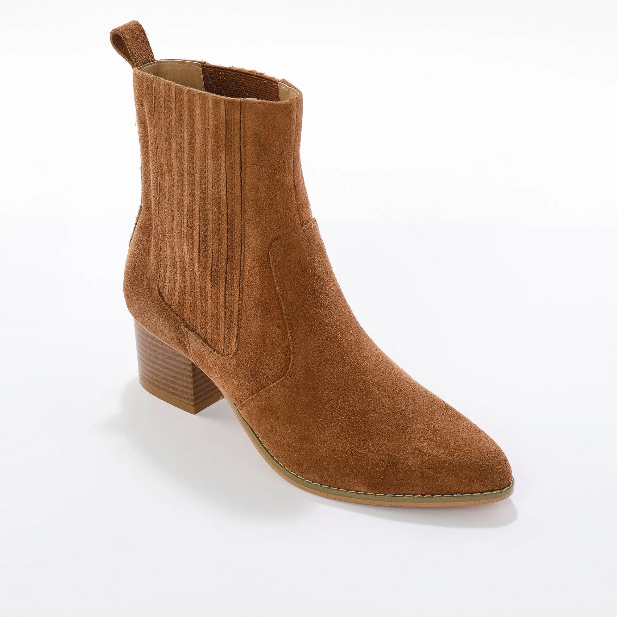 Bottines En Boots|Schoenen<Blancheporte Westernboots, leer honing