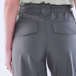 Broek<Blancheporte Wijde rechte broek, effen bronskleur