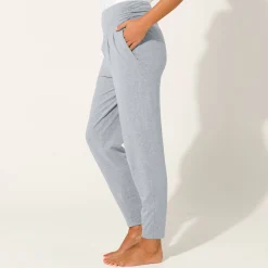 Broek<Blancheporte Yogabroek in tricot met comfortabel model chiné grijs