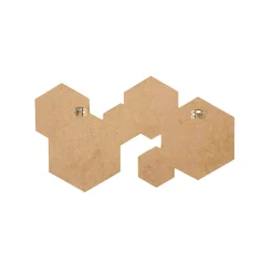 Feestdecoratie|Decoratieartikel<Blancheporte Zeshoekige multi-spiegel in metaal goudkleurig