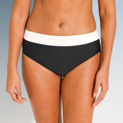 Badmode|Badmode<Blancheporte Zwemslip in maximodel, colorblock zwart / ecru